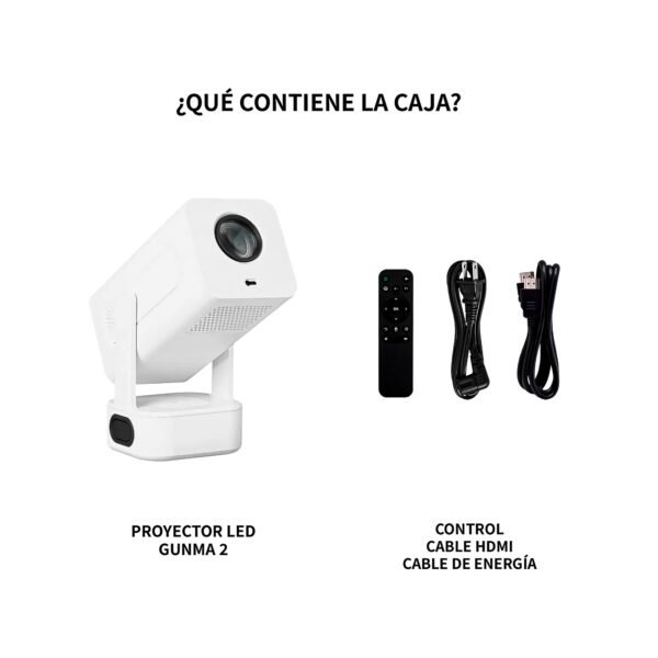 Proyector LED VTA Gunma 2 HD 2.500 Lúmenes WiFi - Bluetooth con Android — foto 10 de 11