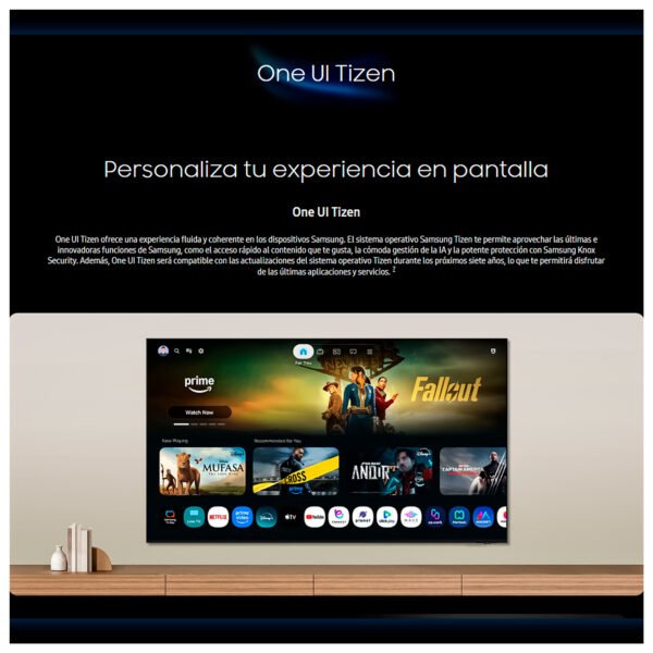 Televisor Samsung 43" U8500H Crystal UHD 4K Smart TV | Diseño Metal Stream y Tizen OS — foto 7 de 12