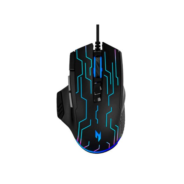 Mouse Gamer Acer Nitro NMW105 Alámbrico Negro - 6400 DPI y Luz RGB — foto 1 de 8
