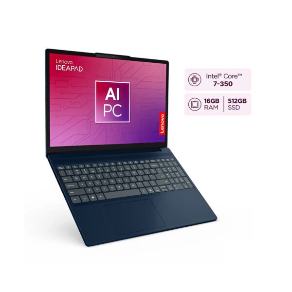 Portátil Lenovo IdeaPad Slim 3 15IWC11 Intel Core 7 350 RAM16GB 512GB SSD Blue — foto 2 de 10
