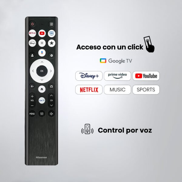 Televisor Hisense 50" Pulgadas 50A6S Smart TV 4K UHD con Google TV — foto 10 de 12